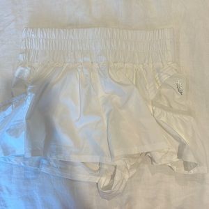 White get your flirt on free people shorts
